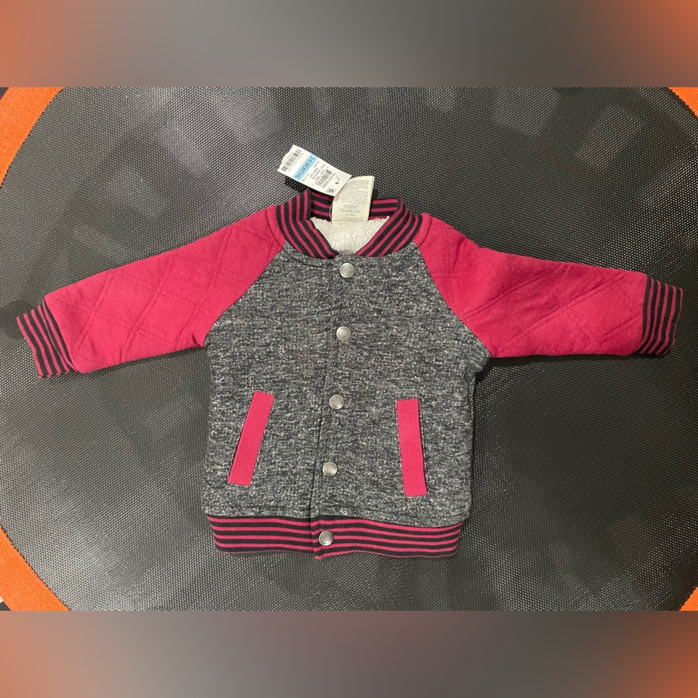 Jacket for baby red,gray, black